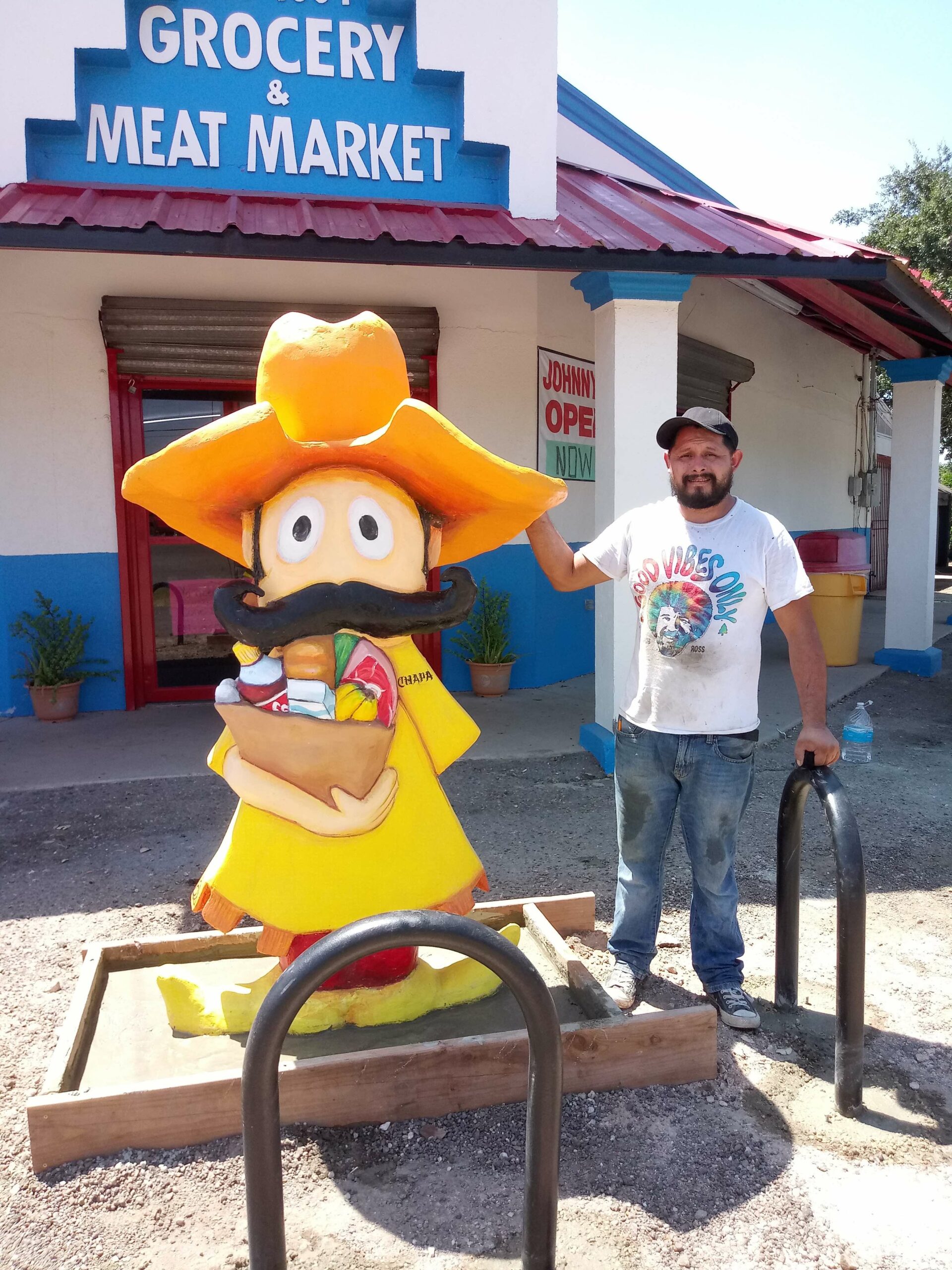 grocery store artwork statue