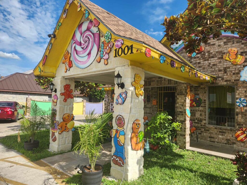 Home 5 school learning center painting signage