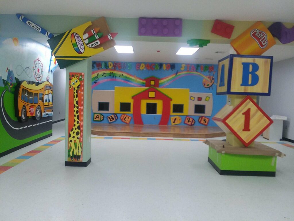 Gallery 1 school learning center painting signage